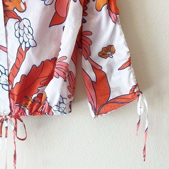 Marc New York Jeans Floral Drawstring Crop Top - Picture 6 of 13